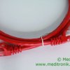 Patchcord RJ45 Kat.5e 1m U/UTP PVC miedziany czerwony