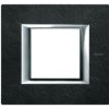 AXOLUTE Ramka prostokątna pozioma 2 moduły czarny kamień HA4802RLV LEGRAND