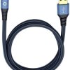 Oehlbach Kabel USB USB 2.0 Złącze męskie USB-A, Złącze męskie Lightning 3.00 m niebieski, czarny styki pozłacane 9324