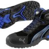 PUMA Rio Black Mid 632250-39 Buty ochronne S3 Rozmiar buta (EU): 39 czarny, niebieski 1 szt.