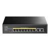 CUDY GS1010PE przełącznik sieciowy, 8-portowy, Gigabit, PoE+, 120W