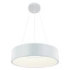 Okrągły żyrandol MALAGA LED barwa ciepła do stylowej sypialni biały LP-622/1P WH Light Prestige