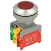Przełącznik; przyciskowy; LXB30-1-O/C-R; ON-(OFF)+OFF-(ON); czerwony; podświetlenie bez źródła światła; czerwony; śrubowe; 2 poz