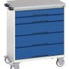 Szafa, na kółkach, 5-szufladowa, materiał: Stal, Bott