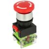 Przełącznik; bezpieczeństwa; przyciskowy; LAS0-A3Y-M02TS/R; ON-OFF; grzybkowy; odkręcany; 2 tory; czerwony; bez podświetlenia; b