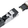Plug, RJ45, 8 pole, 8P8C, Cat 6A, IDC connection, cable assembly, 99 9687 809 08