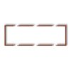 Ramka wypełniająca potrójna serii DECO brązowy metalik 9DRW-3