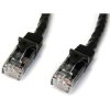 StarTech N6PATC3MBK 3m Black Snagless Cat6 UTP Patch Cable - ETL Verified