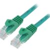 Patch cord U/UTP, Cat 6, wtyk RJ45 z obu stron, linka, CCA, 0,5m PP6U-0.5M/G