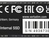 Dysk wewnętrzny SSD NVMe/PCIe M.2 256 GB Verbatim Vi3000 PCIe NVMe 3.0 x4 Produkt nowy
