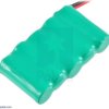 Pololu Rechargeable NiMH Battery Pack: 6.0 V, 350 mAh, 5x1 2/3-AAA Cells, JR Connector