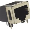 Złącze RJ45 Żeński Złącze RJ45 Montaż na płytce drukowanej Cat3 TE Connectivity, 90° 8-żyłowe