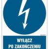 ZNAK - HE017 Używaj narzędzi o napędzie elektrycznym zasilanym napięciem 24V 70 x 105 cm FN - Folia samoprzylepna