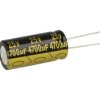 Kondensator; elektrolityczny; 4700uF; 25V; TS14; TS14 4700uF 25V +/-20% 16*35mm; fi 16x35mm; 7,5mm; przewlekany (THT); luzem; Su