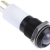 Lampka kontrolna do montażu panelowego 24V dc Zielony, Czerwony, Żółty 14mm LED Czarny Końcówka lutownicza RS PRO