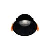 Oprawa podtynkowa downlight LED, 6W, 480lm, 6400K, IP20, okrągła, czarna, AMARA HOROZ