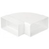 Kolanko wentylacyjne poziome, łącznik 90 stopni do kanału płaskiego 110x55mm airRoxy 02-405
