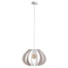 Lampa Wisząca Nowoczesna Drewno 1Xe27 Nora