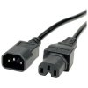 Value19991122 C13/C14 Cable 1.80m IEC320 C14/C15 250V AC 10A Black PVC