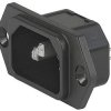Schurter 6100.3300 Złącze męskie IEC złącze męskie proste Łączna ilość styków: 3 10 mA czarny 1 szt.