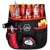 Wiha 44574 electrician Tool Set, 18 Piece (inc. Belt Pouch)