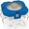Short-stroke pushbutton, 1 Form A (N/O), 100 mA/35 V, unlit , actuator (transparent, L 1.11 mm), 3.6 N, THT, 1.14.012.501/0000