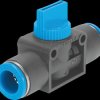 153467 Shut-off valve, 2/2, bistable, 256.5 l/min, QS-6