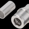 R123 075 000 QMA plug, RG58/141, straight, crimp