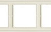 Jung 5 x Ramka LS 990 kremowo-biały LS985W