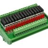 CZH-LABS Slim DIN Rail Mount DC24V Sink/NPN 16 SPST-NO 5A Power Relay Module, APAN3124
