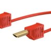 Przewód pomiarowy 28.0056-02522, 19A, 30 → 60V, kolor: Czerwony, dł. 25cm, Staubli