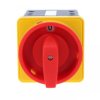 Łącznik krzywkowy 80A rozłącznik 1-0-2 3 - biegunowy mocowany do pulpitu czoło zamykane żółto-czerwone SK80-3.8380\P08
