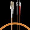O0321.0,5 Duplex Jumper LC-ST 50125µ, OM2, LSZH, orange, 2 mm, 0.5 m