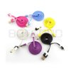 Przewód Rainbow microUSB B - 1m - różne kolory