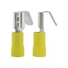 Vogt 3933S Blade Receptacle 6.3mm 180° Partially Insulated Yellow