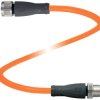 Pepperl+Fuchs 70128170-100005 Złącze konfekcjonowane czujnika/aktuatora V1-G-OR0,6M-PUR-A1-V1-G, piny: 4, 4, 0.6 m, 1 sz