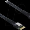 83016 PCIe 4.0 Cable Slim SAS SFF-8654 4i to Slim SAS SFF-8654 4i 0.5