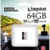 Karta pamięci microSD Kingston High-Endurance UHS-I 64GB 24/7 (rejestratory i monitoring)