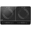 Baridi DH146 Portable Induction Hob with 2 Cooking Zones 60 x 36 x 6.5cm - Black