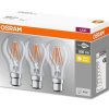 3PAK Żarówka LED B22d A60 7W = 60W 806lm 2700K Ciepła 360 Filament OSRAM