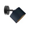 Kinkiet nowoczesny abażur spot 1xE27 FLOW BLACK