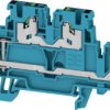 Multi level terminal block, snap-in, 0.34-2.5 mm², 4 pole, 22 A, 8 kV, blue, 2902440000