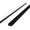 Profil aluminiowy do taśm LED 2000 mm prosty nawierzchniowy czarny z kloszem mlecznym PRIME 203631 LED LINE