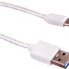 Kabel USB 3.0 TYP C 1M oplot biaĹy