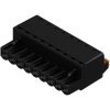 Pin header, 9 pole, pitch 5.08 mm, straight, black, 1013510000