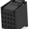 Socket housing, 20 pole, pitch 3.81 mm, straight, black, 917249-1