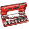 Facom JL.DBOX1 3/8'' Square Drive Metric 6Pt Socket Set + Detection Box