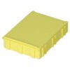 Skrzynka z przegródkami l. przedziałów: 1 szerokość: 63mm wysokość: 21mm głębokość: 85.3mm SB Żółty