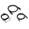 Kabel KVM, Gniazdo 3,5 mm, DisplayPort, USB A - Gniazdo 3,5 mm, DisplayPort, USB B, kolor: Czarny, Trendnet