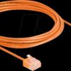 80857 RJ45 Network Cable Cat.6 UTP Ultra Slim 3 m orange with short pl